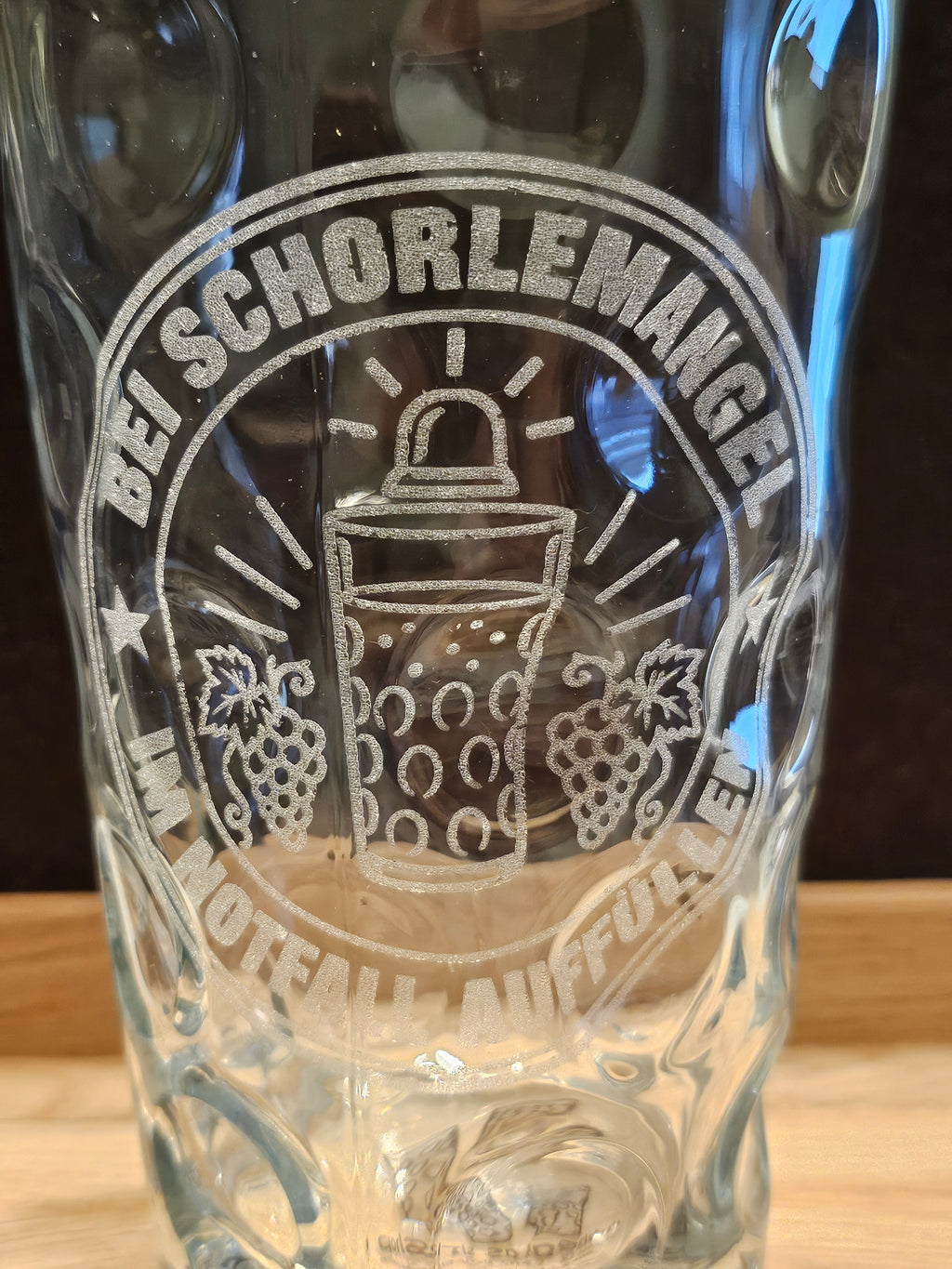 Dubbeglas 0,5 l mit Lasergravur  6 Motive zur Auswahl