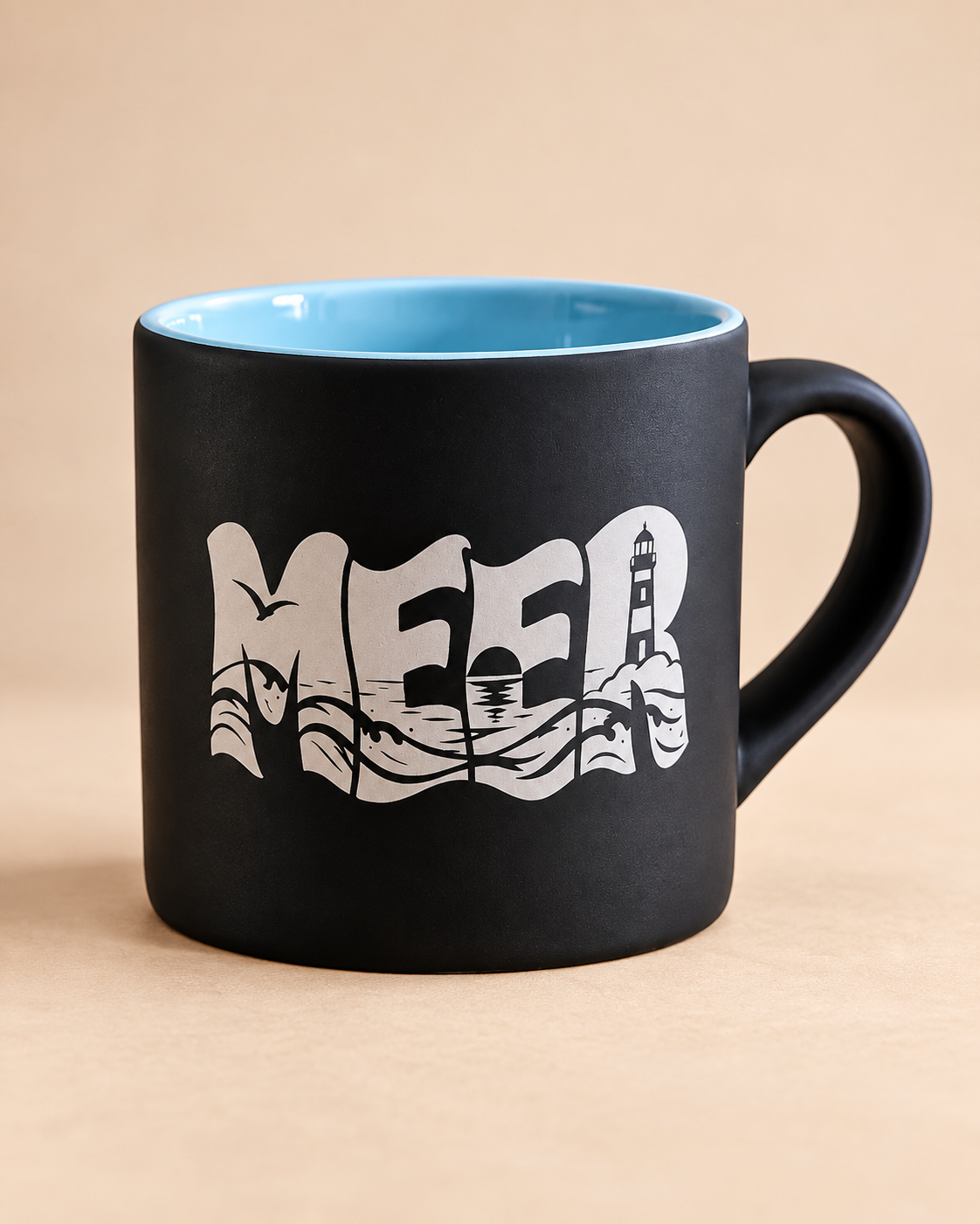 Lasergravierte Tasse 180 ml – Camping, Meer, Berge & Fehmarn