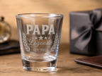 Personalisiertes Schnapsglas für Papa oder Opa – Legende seit Wunschjahr