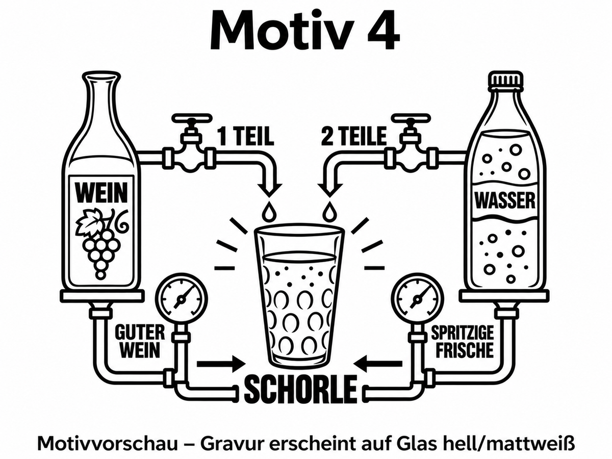 Dubbeglas 0,5 l mit Lasergravur  6 Motive zur Auswahl