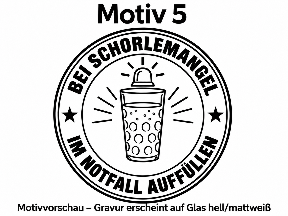 Dubbeglas 0,5 l mit Lasergravur  6 Motive zur Auswahl