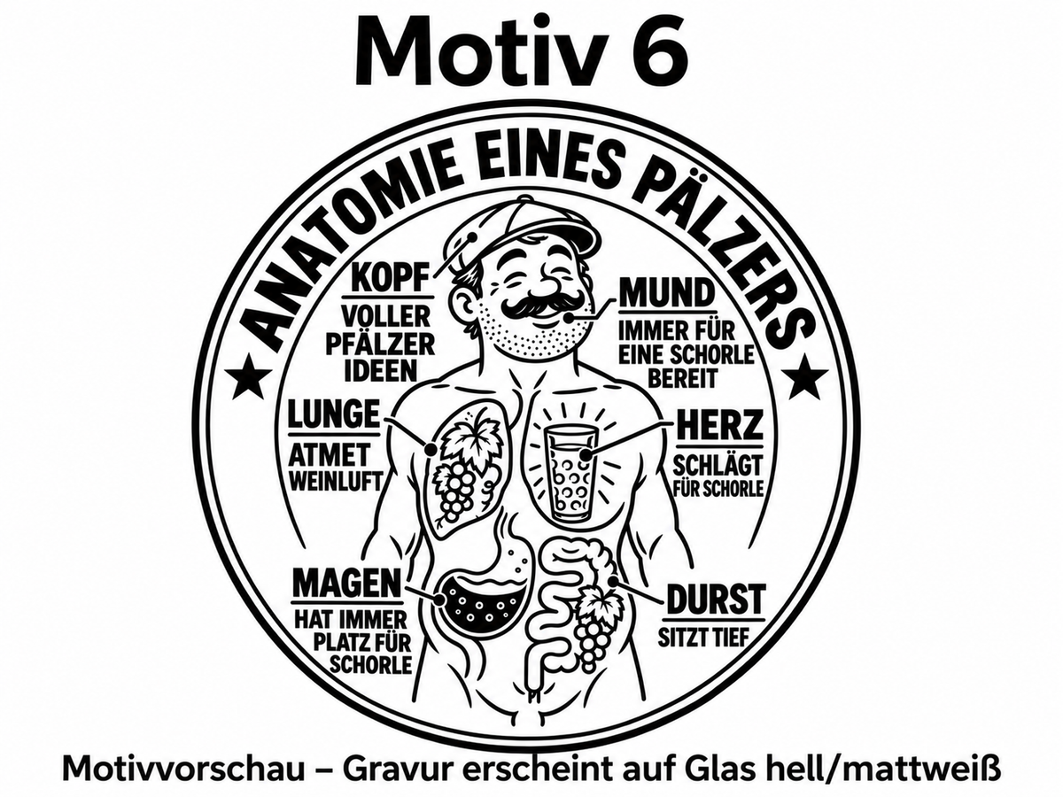 Dubbeglas 0,5 l mit Lasergravur  6 Motive zur Auswahl