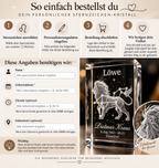 Personalisierter Sternzeichen-Kristall mit 3D-Innengravur – K9 Glas mit Name & Datum
