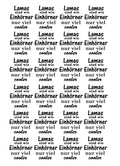 Rub-On Transfersticker Lama & Alpaka – DIN A4 Motivbogen