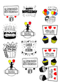 Rub-On Transfersticker Liebe – DIN A4 Motivbogen