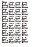 Rub-On Transfersticker Frau – DIN A4 Motivbogen