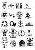 Rub-On Transfersticker Maritim – DIN A4 Motivbogen