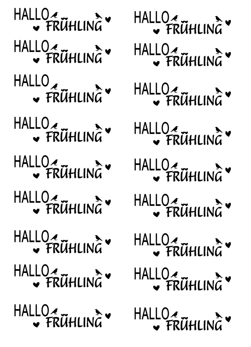 Rub-On Frühling – DIN A5 | 4 Motive zur Auswahl – Produktbild 1