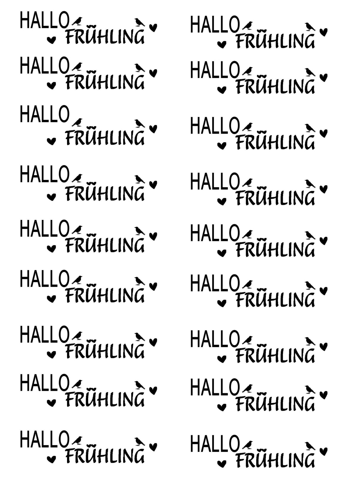 Rub-On Frühling – DIN A5 | 4 Motive zur Auswahl – Produktbild 1