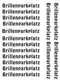 Rub-On Brillenparkplatz – DIN A4 | 6 Motive für Holzklötzchen – Produktbild 1