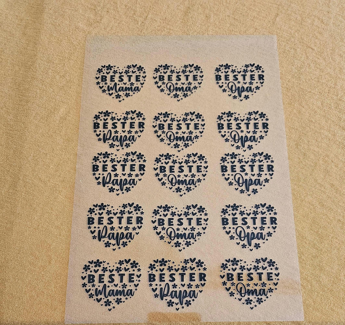 Rub-On Muttertag – DIN A5 | 2 Motive zur Auswahl – Produktbild 1