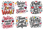 Rub-On Farbige Weinsprüche – 4 Folien zur Auswahl – Produktbild 7