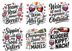 Rub-On Farbige Weinsprüche – 4 Folien zur Auswahl – Produktbild 6