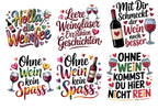 Rub-On Farbige Weinsprüche – 4 Folien zur Auswahl – Produktbild 8