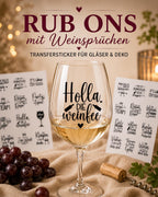 Rub-On Weinsprüche – DIN A4 | 12 oder 24 Sprüche – Produktbild 2