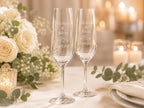 Sektglas 200 ml zur Hochzeit – mit Namen und Datum