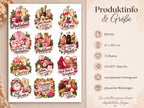 Rub-On Motivbogen Mädelsabend DIN A4 – 12 UV-DTF Motive für Freundinnen, Gläser, Geschenke & Girls Night