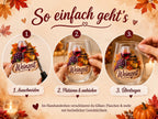 Rub-On Motivbogen Herbst & Wein DIN A4 – 12 UV-DTF Motive für Gläser, Herbstdeko  Weinliebhaber