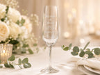 Sektglas 200 ml zur Hochzeit – mit Namen und Datum