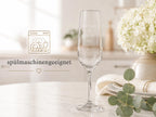 Sektglas 200 ml zur Hochzeit – mit Namen und Datum