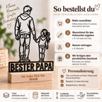 Bester Papa Acryl-Aufsteller – Vater & Tochter mit Wunschgravur – Produktfoto 9