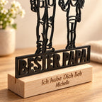 Bester Papa Acryl-Aufsteller – Vater & Tochter mit Wunschgravur – Produktfoto 5