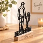 Bester Papa Acryl-Aufsteller – Vater & Tochter mit Wunschgravur – Produktfoto 7