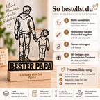 Bester Papa Acryl-Aufsteller – Vater & Sohn mit Wunschgravur – Produktfoto 6