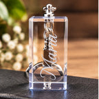 K9-Glas-Schlüsselanhänger – Detailansicht
